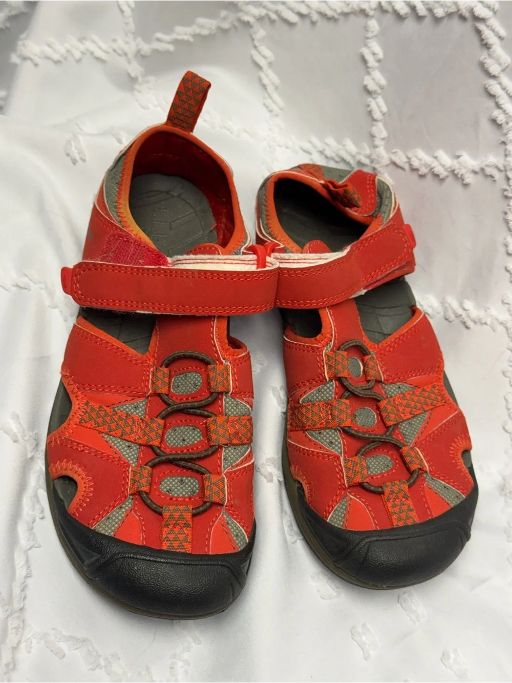 L.L. Bean Boys Orange Outdoor Water Sandals Size 3